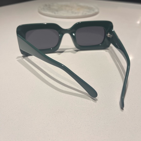 Matt and Nat emerald green rectangular sunglasses - Picture 2 of 4
